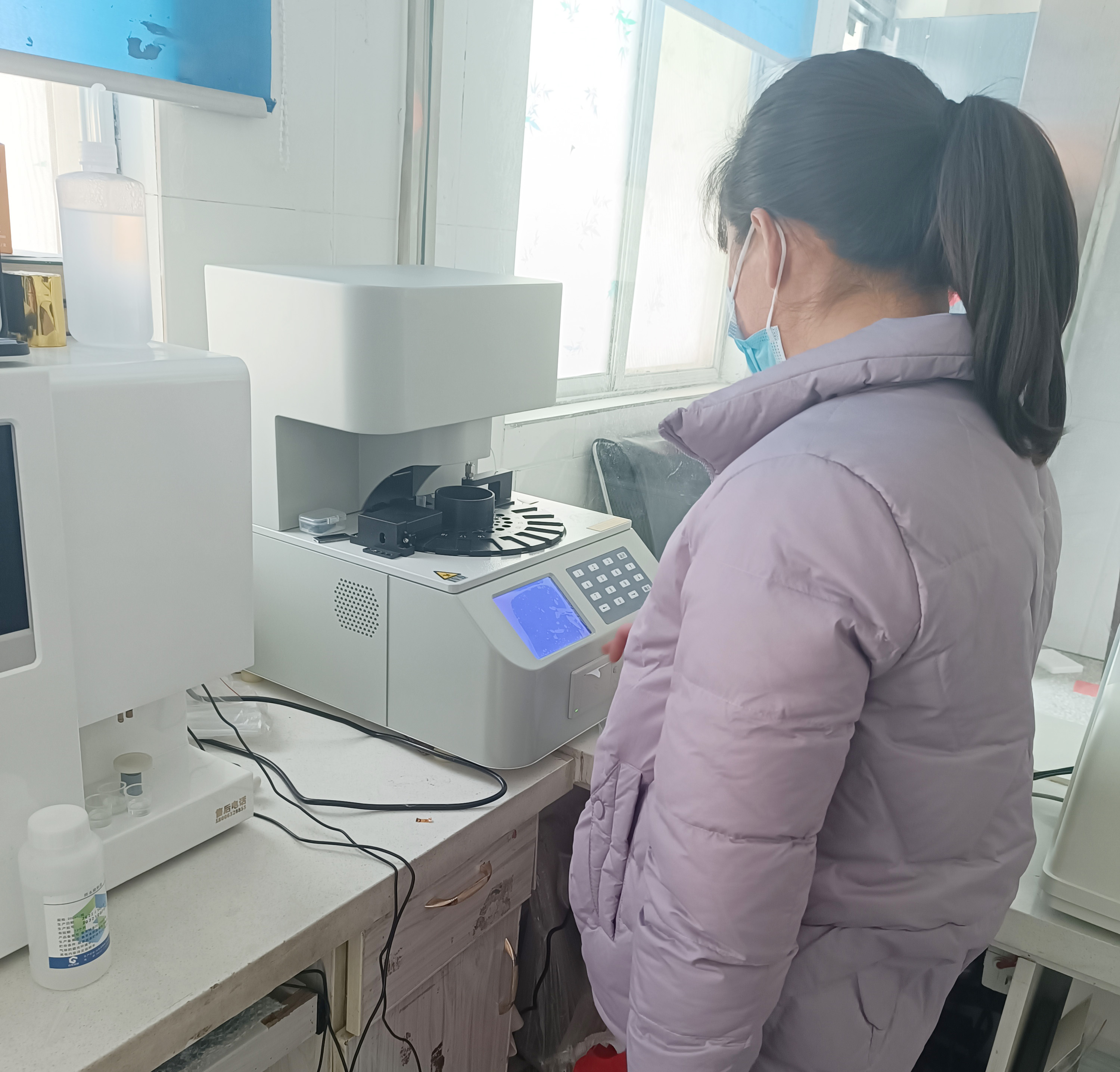 全自动妇科白带分泌物91视频在线看在河北石家庄高新区宋营镇卫生院装机培训